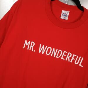 Mr Wonderful Vintage 90s Funny Graphic T-shirt Humor Large Shark Tank Delta